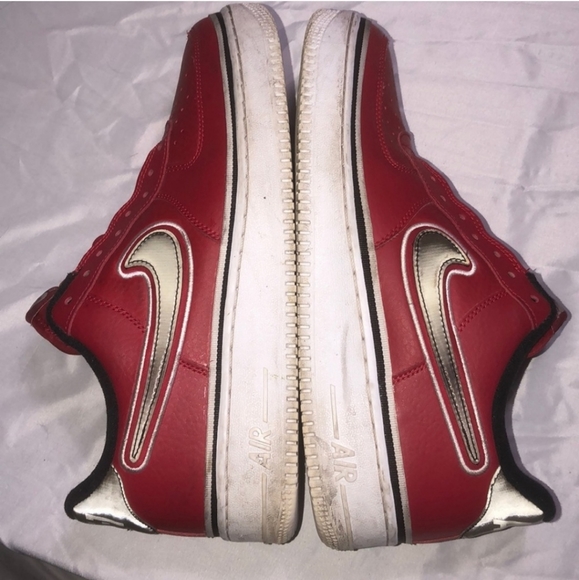 Nike AF-1 size 11 red suede - Picture 5 of 6